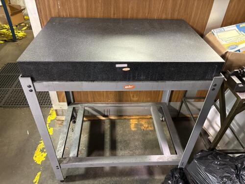 MHC 36" x 24" x 4" Granite Surface Plate with Steel Stand
