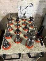 36-Pocket 40-Taper Tool Cart with (23) Cat 40 Tool Holders - 2
