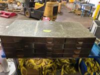 Lyon 12-Drawer Parts Cabinet with Contents of Assorted Thread Chasers