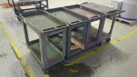 (4) 30" x 16" x 32" Plastic Utility Carts - 2