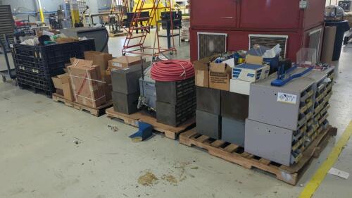 (4) Pallets of Assorted Spare Parts, Hardware, & Tooling