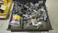 Lyon 17-Drawer Parts Cabinet with Contents of Electrical Supplies - 11