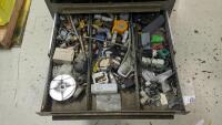 Lyon 17-Drawer Parts Cabinet with Contents of Electrical Supplies - 16