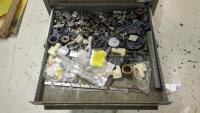 Lyon 17-Drawer Parts Cabinet with Contents of Electrical Supplies - 17