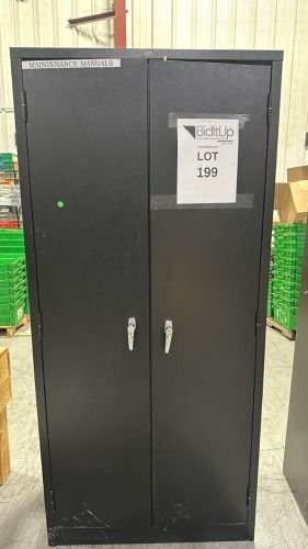 Global Metal Storage Cabinet, 36"X 18"X 78" (No Contents)