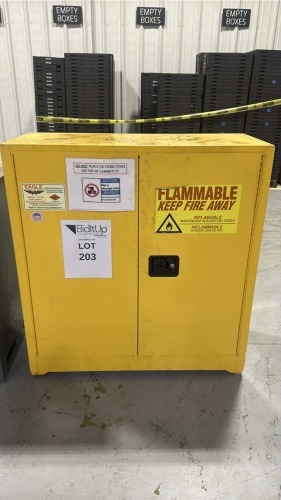 Eagle 40 Gal. Capacity Flammable Liquid Safety Cabinet, Model: Ypi-32, Cabinet Dimensions: 43"X 18"X 46"