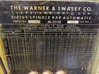 Warner & Swasey M-2530 1-3/4" 5-Spindle Bar Automatic Screw Machine - 2