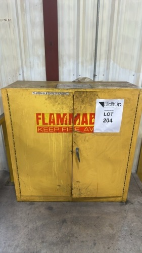 Flammable Liquid Safety Cabinet, 43" W X 18" D X 44" H