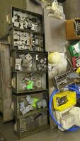 Assorted Carts and Cabinetry with Contents of Tooling & Machine Accessories - 9