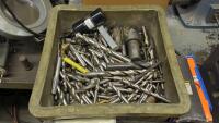 Steel Workbench with Contents of Machine Accessories - 2