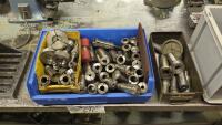 Steel Workbench with Contents of Machine Accessories - 4