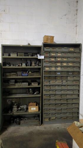 (2) Steel Shelving Units with Contents of Tooling