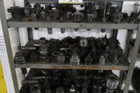 Steel Shelving Unit with Contents of Turret Lathe Tooling - 5