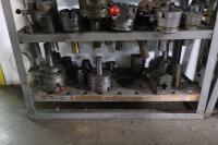 Steel Shelving Unit with Contents of Turret Lathe Tooling - 8
