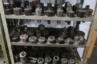 Steel Shelving Unit with Contents of Turret Lathe Tooling - 6