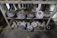 Steel Shelving Unit with Contents of Hause Drill & Tap Unit Tool Sleeves - 3