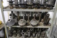 Steel Shelving Unit with Contents of Hause Drill & Tap Unit Tool Sleeves - 4