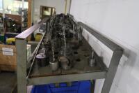 Steel Shelving Unit with Contents of Turret Lathe Tooling - 2