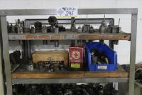 Steel Shelving Unit with Contents of Turret Lathe Tooling - 3