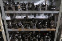 Steel Shelving Unit with Contents of Turret Lathe Tooling - 5