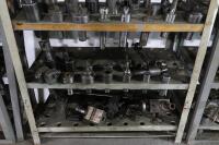 Steel Shelving Unit with Contents of Turret Lathe Tooling - 6