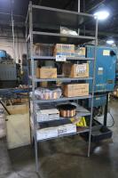 Steel Shelving Unit with Contents - 6