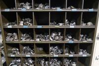 Steel Adjustable Shelving Unit with Contents of Warner Swasey Chucker Tooling - 2