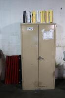 2-Door Cabinet with Contents of CNC Lathe Tooling