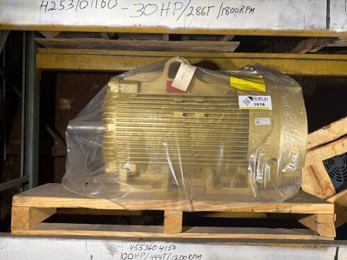 100 HP, 444T Frame, 1200 RPM Motor