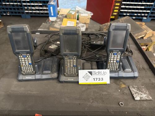 (3) Intermec Barcode Scanners