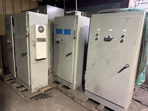 (3) Electrical PLC Control Cabinets