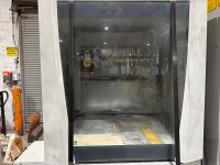 KEYENCE YV04 FIBER LASER CUTTING ENCLOSURE W/ PFANNENBERG DTS3041 COOLING UNIT USED - 2