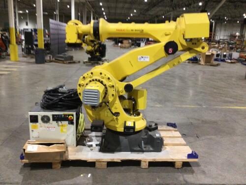 2018 FANUC M-900IB/360 6-AXIS HEAVY PAYLOAD ROBOT W/ R-30IB CONTROLLER AND TEACH PENDANT S/N F230513