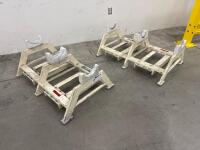 (2) Steel roll racks