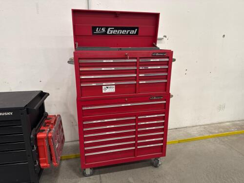 Toolbox with tools