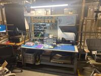 Steel work bench