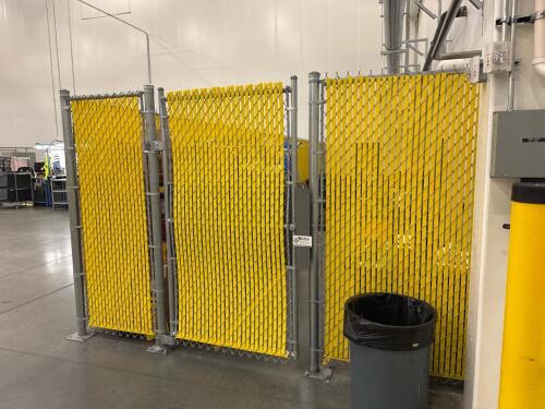 Industrial chain link fence