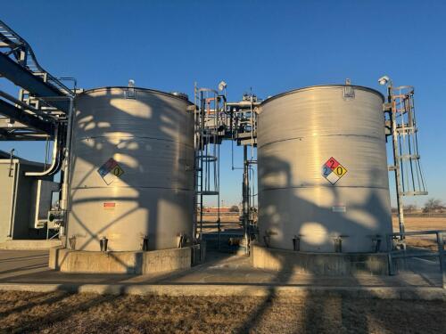 (2) Stainless Steel Holding Tanks