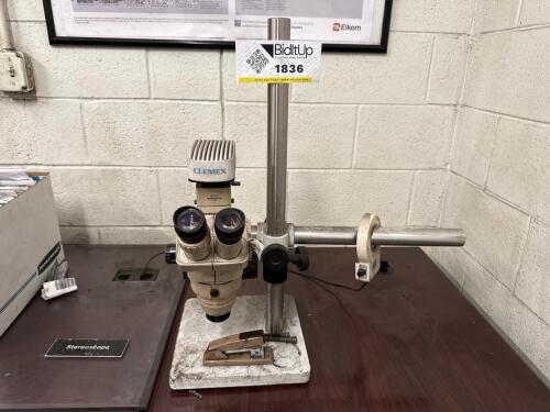 Olympus SZ40 Stereoscope w/ SZ-CTV Microscope C-Mount & SZ-STB1 Boomstand