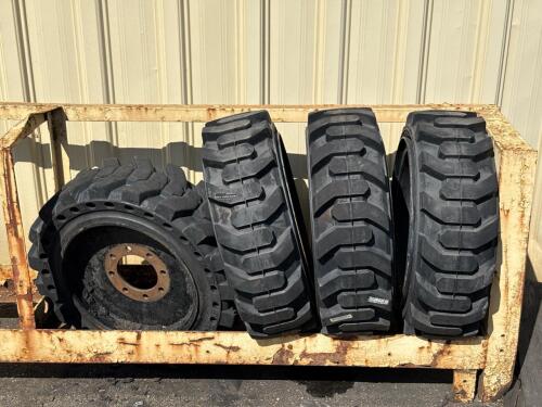 (2) Sets of SKL 31 x 10 x 20&rdquo; Fork Lift Tires