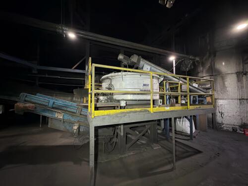 Turbin Mixer With Ramp Feed, Hopper, Conveyor & Out Feed Belt Conveyor