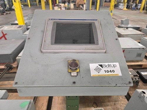 Allen Bradley PanelView Plus 1000 HMI Operator Panel, Enclosure, and Stand