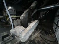 ndustrial Centrifugal Blower System with Electric Motor, Belt Drive, and Ducting Assembly - 3