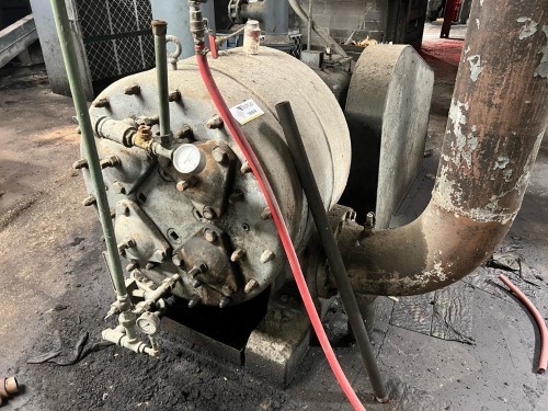 Industrial Refrigeration Compressor System with Electric Motor, KIPP SVK Lubricator & Dollinger Separator Housing (Motor Model 5K36SAK205)