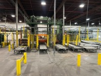 Emmeti MT 554 Automatic Bottom-Infeed Palletizing System with Spiral Conveyor & Complete Material Handling Line (1999) - 4