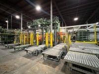 Emmeti MT 554 Automatic Bottom-Infeed Palletizing System with Spiral Conveyor & Complete Material Handling Line (1999) - 6
