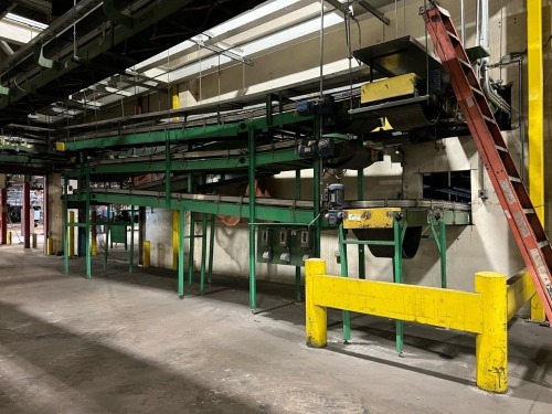 Multi-Level Accumulation Conveyor System w/ SEW-Eurodrive Drives & Allen-Bradley Controls &ndash; Modular Belt, Recirculating