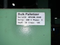 Automated Bulk Palletizer System with Infeed/Outfeed Conveyor &ndash; 480V 3 Phase - 17