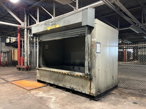Securall Hazardous Material Storage Building with Roll-Up Fire Door