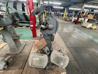 (2) 10&rdquo; Pedestal Bench Grinders, Black & Decker 3/4 HP 220/440V (1) on Queen City Base - 2